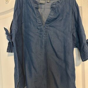Soho Women's Denim Blue Blouse
